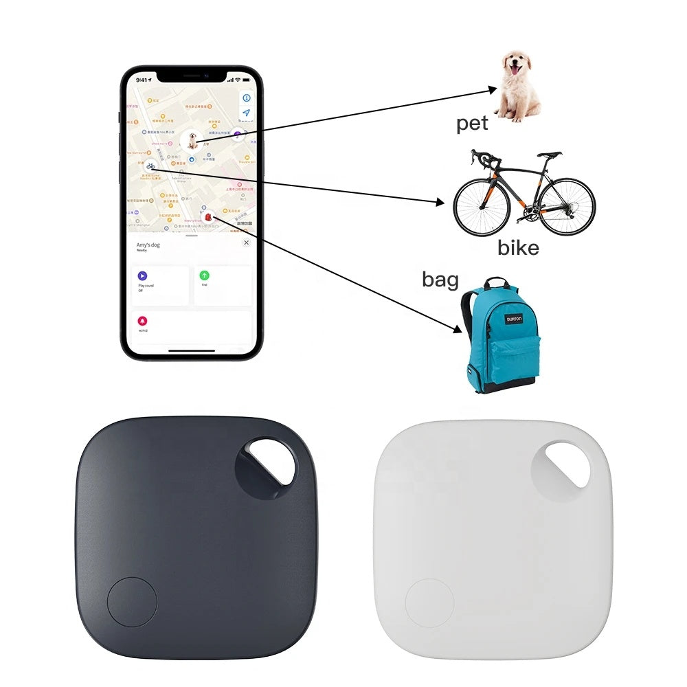 RSH MFi Certified Airtag Find My Smart Tag BLE Tracker Wallet Luggage Bike Mini GPS Tracking Device Key Finder Locator for Apple